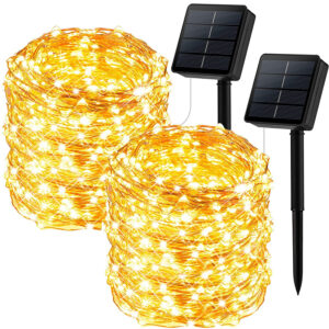 Solar LED Dize Işık 10 Metre IP65