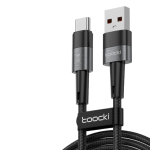 USB-A - Samsung (Type-C) 66W Hızlı Şarj Kablosu (Örgülü) - Toocki