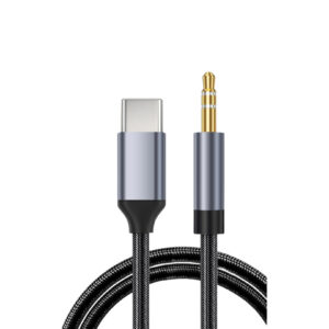 Type-C - 3.5mm AUX Ses Kablosu (Örgülü)