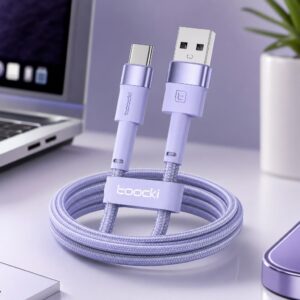USB-A - Samsung (Type-C) 18W Hızlı Şarj Kablosu (Örgülü)