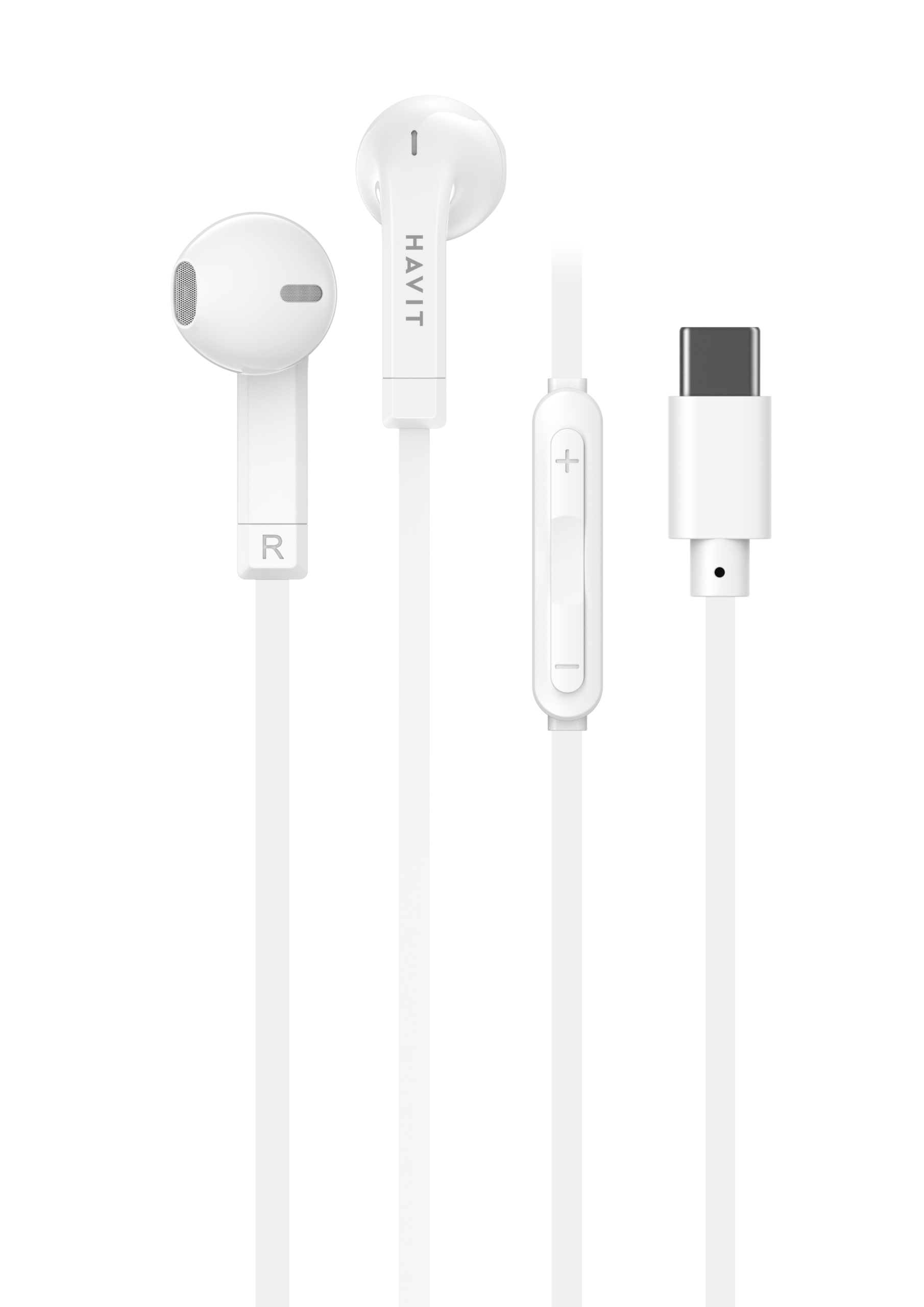 Wired Earphones HVT-E336C White